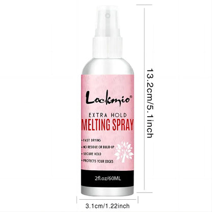 LOCKMIO 60ML Fast Dry Melting Spray Lace Glue Adhesive Long Lasting Hold Wig Mesh Adhesive Cosplay Wig Installation Fixing Agent