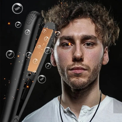 Curling Iron Men's Special Straight Volume Dual-purpose Straight Board Clip Fluffy Hot Hair Artifact Boys Mini Electric