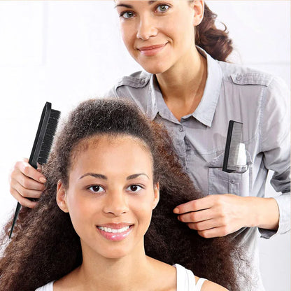 3-piece hair styling comb set with triple tear hair brush, mouse tail comb edge brush, salon hair styling tool, hair tail tool