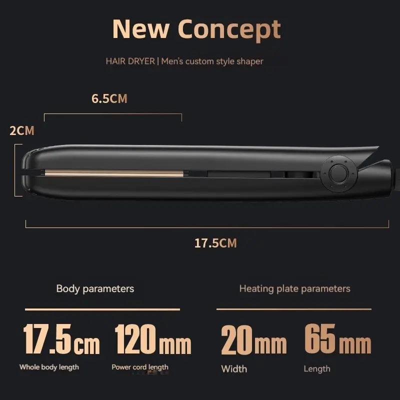 Curling Iron Men's Special Straight Volume Dual-purpose Straight Board Clip Fluffy Hot Hair Artifact Boys Mini Electric