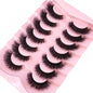 New 7 Pairs Mink Lashes Natural Look False Eyelashes Wispy Cat Eye Lashes Fluffy 3D Mink Lashes Natural Fake Lashes Strip Lashes